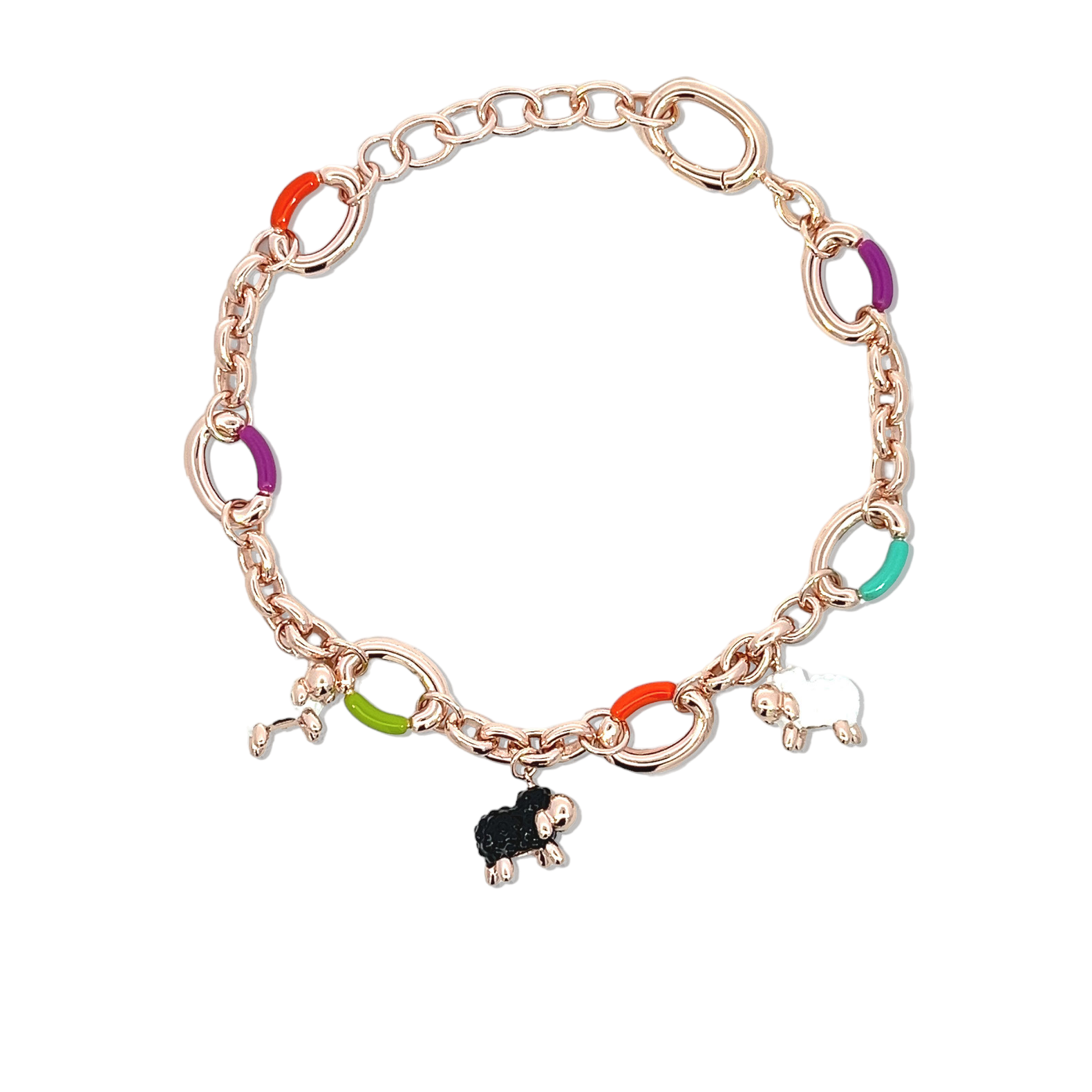 Enamel Animal Charm Bracelet