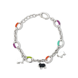 Enamel Animal Charm Bracelet