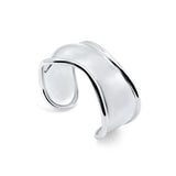 Sterling Silver Free Form Wide Cuff Bracelet