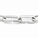 Manhattan Sterling Silver Link Chain Necklace