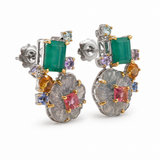 One-of-a-Kind Secret Garden Gemstone Earrings