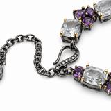 London Blue Topaz & Pink Topaz Statement Necklace