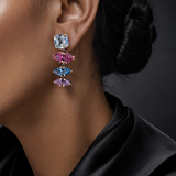 The Bellissima Multi-Gemstone Drop Earrings