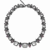London Blue Topaz & Pink Topaz Statement Necklace