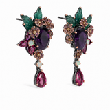 Jardin de Minuit Amethyst Statement Earrings