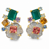 One-of-a-Kind Secret Garden Gemstone Earrings