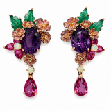 Jardin de Minuit Amethyst Statement Earrings
