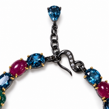 Rainbow Gemstone Flower Garden Bracelet