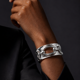 Sterling Silver Link Statement Cuff