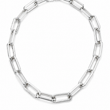 Manhattan Sterling Silver Link Chain Necklace
