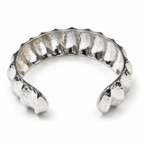 Sterling Silver Seashell Hammered Cuff Bracelet