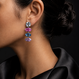 The Bellissima Multi-Gemstone Drop Earrings