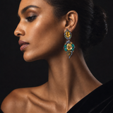 Nocturne Jardin Convertible Citrine & Green Chalcedony Earrings