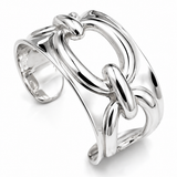 Sterling Silver Link Statement Cuff
