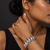 Sterling Silver Seashell Hammered Cuff Bracelet