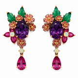 Jardin de Minuit Amethyst Statement Earrings