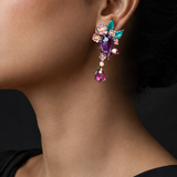 Jardin de Minuit Amethyst Statement Earrings