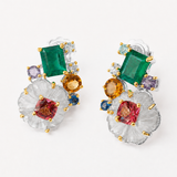 One-of-a-Kind Secret Garden Gemstone Earrings