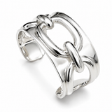 Sterling Silver Link Statement Cuff