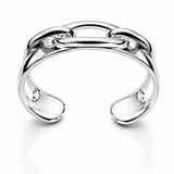 Sterling Silver Link Statement Cuff