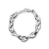 Sterling Silver Chunky Oval Cable Chain Bracelet