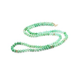 Kaimana Chrysoprase & 14K Gold Beads Necklace | Luxury 34" Gemstone Statement Necklace